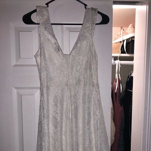 White Flowy Lace Summer Dress